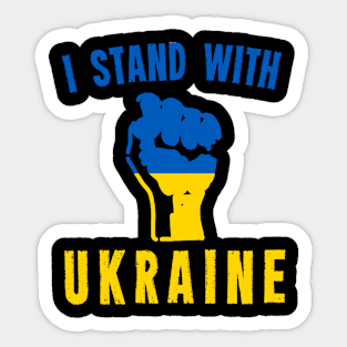 I Stand With Ukraine Sticker